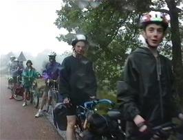 Wet but still smiling
